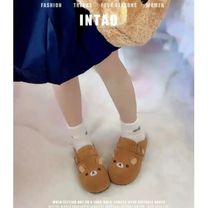 Cozy Rilakkuma Plush Slippers™ - COZYRILAKKUMA