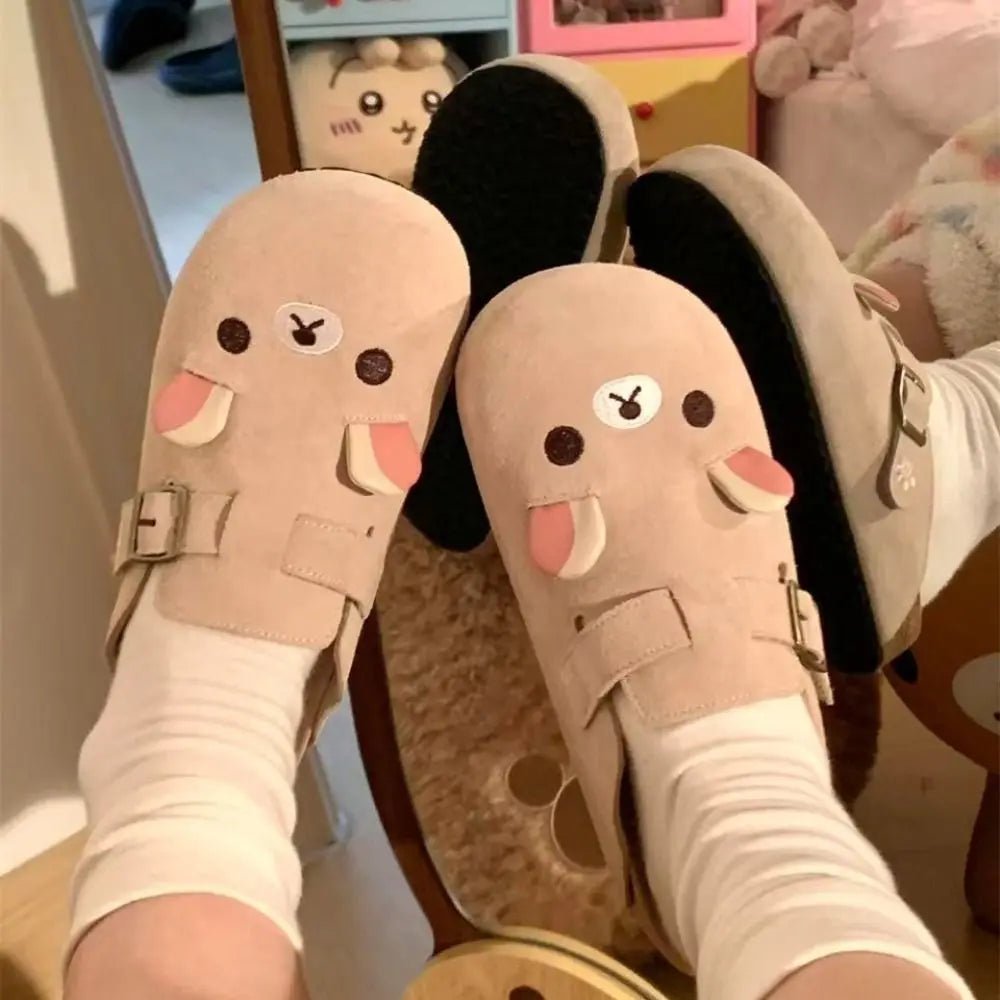 Cozy Rilakkuma Plush Slippers™ - COZYRILAKKUMA