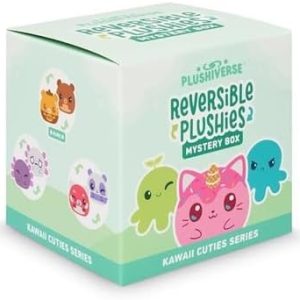 TeeTurtle Kawaii Cuties Series Reversible Plushie Mystery Box – 3-Inch Mini Two-Sided Blind Box Plush with Embroidered Details – Cute Collectible Surprise Toy for Kids, Teens, and Adults