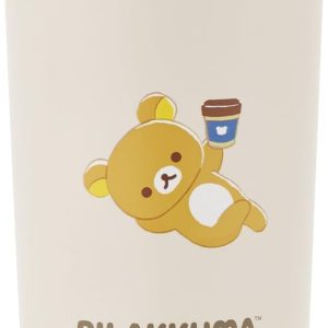 Skater STBF5-A Thermo Tumbler, 15.2 fl oz (450 ml), Thermal Insulation, Flap Lock, Rilakkuma