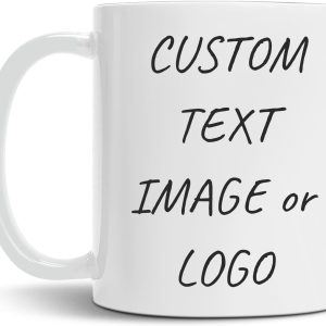 Custom Ceramic Coffee Mug 11oz – Customized Mugs Double Sides with Personalized Photo,Text Funny Cute Gifts For Women, Men, Dad, Mom, Christmas, Birthday, Party Taza Personalizada Tea Cup