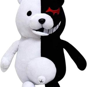 35cm / 13.77in Black White Bear Plush Anime Stuffed Plush Toy