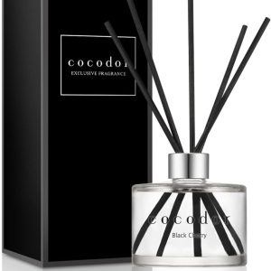 COCODOR Signature Reed Diffuser Set/Black Cherry / 6.7oz /1 Pack/Home Fragrance Diffuser, Oil Scent Diffuser for Bathroom Shelf Decor