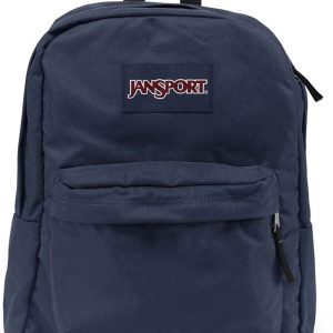 JanSport SuperBreak One Backpack Navy – Durable, Lightweight Bag with 1 Main Compartment, Front Utility Pocket with Built-in Organizer – Premium Backpack