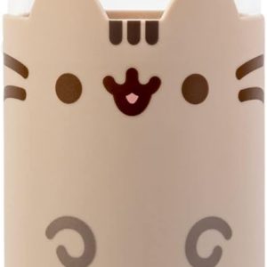 Grupo Erik Glass Water Bottle – Pusheen Merchandise – 17oz / 500ml Water Bottle Hot and Cold, Glass Bottle, Travel Bottles, Gym Bottle – Pusheen Gifts For Cat Lovers