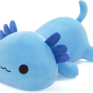 Cute Blue Axolotl Plush Pillow Toy – Soft Stuffed Animal, Kawaii Plushie, 30CM/11.8Inch