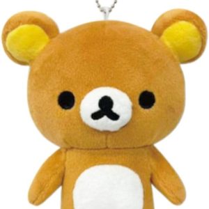 Tanayama Shoji 63203570 Rilakkuma Mascot Pouch, Plush-like, Trinket Case, Mini Pouch, Keychain Included, Zipper Storage, Character Goods, Genuine Product