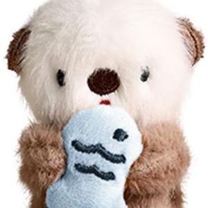 Plush Keychain Otter Charm for Women Teens & Animal Lovers | for Handbags Purses Backpacks & Car Keys | Birthday Gift