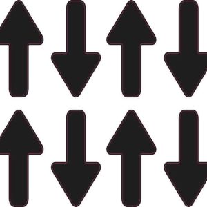 StickerTalk Arrow Vinyl Stickers, 16 Stickers, 0.5 inch by 1 inch Each