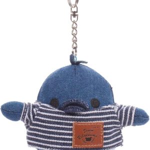 Rilakkuma Kiiroitori San-X Original Denim Plushie Charm Keychain