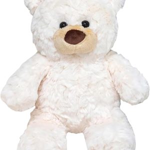 Teddy Bear Plush Toy, 10inches Teddy Bear Stuffed Animal Birthday for Kids Girl Friends (White)