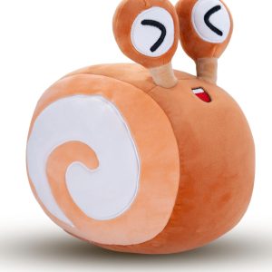 AIXINI 4 Pack Soft Snail Plush Toys Set – Multicolor Cartoon Pillows for Stress Relief, Cute Stuffed Animals for Kids & Adults, Home Decor Gift in Pink, Orange, Green, Yellow (Chocolate Color)