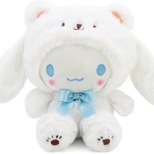 Kawaii Cartoon White Bear Cross-Dressing Series Plush,Soft Plush Doll Cute Soft Toys, Plush Pillow Stuffed Animals Toy Birthday Gifts for Girls Kids ((White Bear-8in)