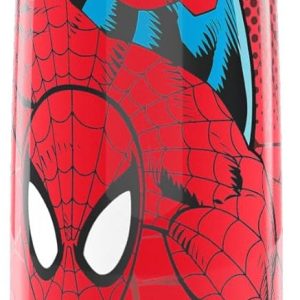 Tervis Venture Water Bottle Marvel – Spider Man Spidey Web Crawler Triple Insulated Tumbler Travel Cup Keeps Drinks Cold & Hot, 36oz, Stainless Steel