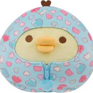 San-X Original Rilakkuma Hearts Sleeping Bag Plush – 22″ Kiiroitori