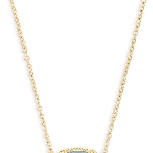 Kendra Scott Elisa Pendant Necklace for Women, Fashion Jewelry, 14k Gold-Plated