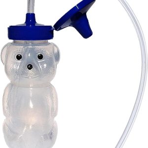 TalkTools Honey Bear Straw Cup with Handle, 5oz – Soft Straw Trainer for Babies & Toddlers 4+ Months – Easy-Grip, Dishwasher Safe.