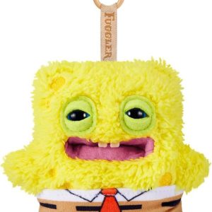 Fuggler SpongeBob 5-Inch Plush Keyring by ZURU, Funny Ugly Monster Bag Clip-on Stuffed Animal, Multiple Characters Available