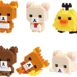 Nanoblock – Rilakkuma – Rilakkuma Characters vol. 1 (Complete Set), mininano Series Building Kit