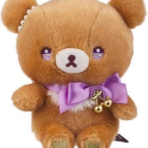 San-X Original Rilakkuma with a Shining Jewel Cherry Plush – 6″ Chairoikoguma