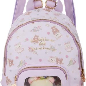 San-X Original Rilakkuma Floral Tea Time Backpack with Korilakkuma Plush