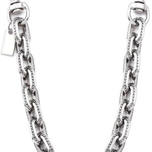FunBoat Chunky Decorative Purse Chain with Double Clips – Short Antique Gold Bag Accent for Handbags & Totes