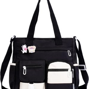 Phaoullzon Crossbody Cute Bag for Teens Kawaii Messenger Purse Nylon Shoulder Tote Bags