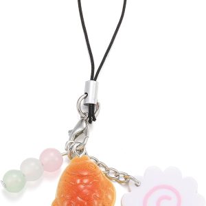 Fish Phone Charm Cute Narutomaki Fish Cake Taiyaki Phon Bag Backpack Charm Keychain