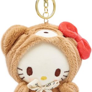 Sicpfuj Cute Plush Keychain for Women Girls, 5″ Lovely Keychain Decorative Accessories, Purse Bag Backpack Charm