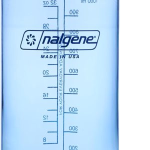 Nalgene 32 oz Wide Mouth Water Bottle | BPA-Free, Durable & Leak Proof, Lightweight Bottle for Hiking & Gym, Work & Travel