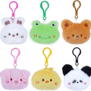 Niceup Bulk Plush Keychains Mini Stuffed Animals for Kids Party Favors Goodie Bags Gift Mini Claw Machine Toys