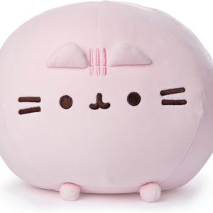 GUND Pusheen Squisheen Squishy Round Plush Stuffed Cat for Ages 1 and Up, Pink, 11”