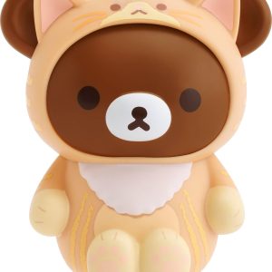 San-X Original Rilakkuma Animal Costume Series Vinyl Figurine Toy – 3″ Neko Chairoikoguma
