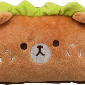 Plush Animal Stationery Cartoon Cute Pencil Case for Teen Girls and Cosmetic Bag 1 Pack Brown Bear