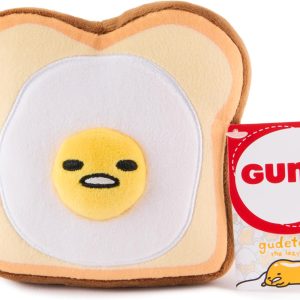 GUND Sanrio Gudetama The Lazy Egg Stuffed Animal, Gudetama Egg Toast Plush Toy for Ages 1 and Up, 5”