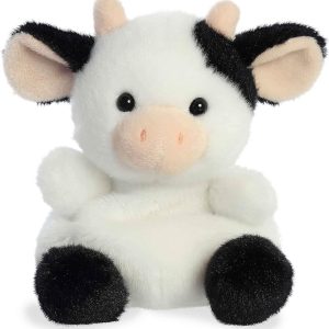 Aurora® Adorable Palm Pals™ Sweetie Cow™ Stuffed Animal – Pocket-Sized Play – Collectable Fun – White 5 Inches