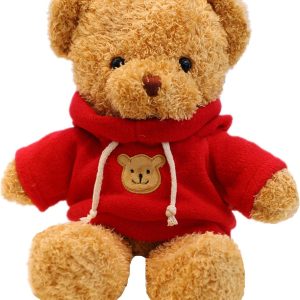 11.8 inches Teddy Bear Stuffed Animals Soft Plush Cute Teddy Bear Doll for Boys Girls (Red)
