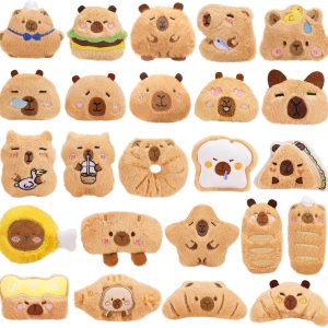WYZOID 24 PCs Kids Keychains, Cute Plush Keychains, Funny Plush Backpack Charms, Perfect for Birthday Gifts, Back-to-School Goodie Bags, Classroom Prizes, Party Favors