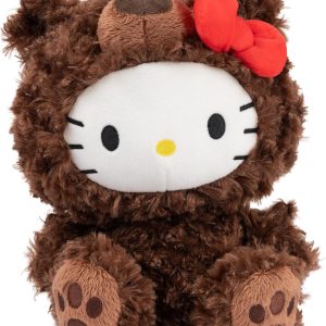 GUND Sanrio Hello Kitty Philbin Teddy Bear Plush Toy, Premium Stuffed Animal for Ages 1 and Up, Brown, 10”