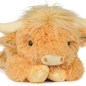 WDXDSOB Weighted Highland Cow Stuffed Animals, 4.2 Lbs Weighted Highland Cow Plush for Kids & Adults, 21.6 Inch Large Cattle Pillow Toy Gift for Christmas Birthday Gift