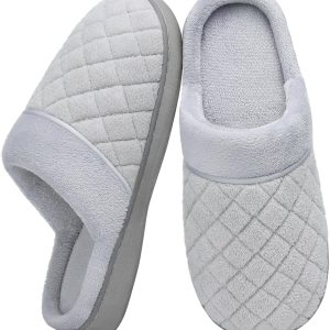 Litfun Unisex House Slippers for Women Men Memory Foam Indoor Bedroom Shoes
