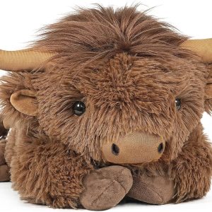 WDXDSOB Weighted Highland Cow Stuffed Animals, 4.2 Lbs Weighted Highland Cow Plush for Kids & Adults, 21.6 Inch Large Cattle Pillow Toy Gift for Christmas Birthday Gift