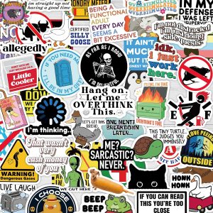 200 Pcs Funny Stickers for Adults (Dirty) by Puraesla – Meme Water Bottles Sticker Pack Waterproof Cool Accesory for Laptop, Hard Hats, Sarcastic, Scrapbooking Decals