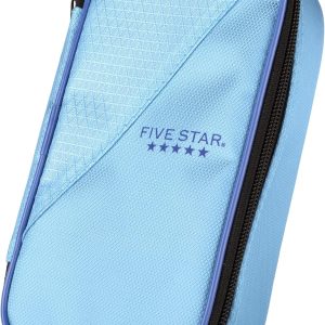 Five Star Pencil Pouch, Pen Case, High-Capacity Zipper Pouch, Storage Organizer for School Supplies Earbuds Chargers Cables Makeup, Blue/Denim (500212F-ECM)