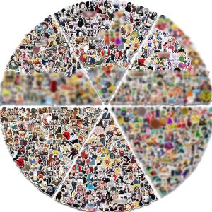 Arme Large Anime Stickers Mixed Pack,600Pcs Mixed with Classic Anime Theme Sticker Pack, Vinyl Waterproof Stickers for Bottles, Laptops, Skateboards&Notebooks for Adults&Kids&Teens