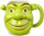 Silver Buffalo Shrek 3D Sculpted Ceramic Mug, 20 Ounces